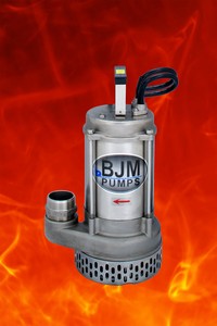 BJM JX08SSF, 200916, 1HP, 460V, 3 Phase, High Temperature/High Endurance 316 Stainless Steel Sump Pump