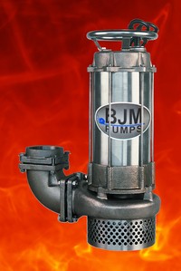 BJM JX75CHSSF, 200954, 10HP, 460V, 3 Phase, High Temperature/High Endurance 316 Stainless Steel Sump Pump
