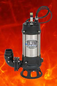 BJM SK1500CF, 201651, 2HP, 230V, 1 Phase, High Temperature/High Endurance Cast Iron Non Clog Shredder Pump
