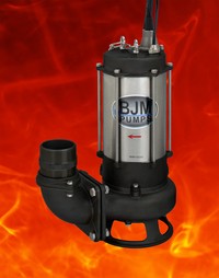 BJM SK37CF, 200784, 5HP, 460V, High Temperature/High Endurance Cast Iron Shredder Pump