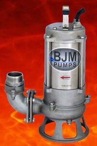 BJM SKX08CSSF, 200798, 1HP, 208V, 3 Phase, High Temperature/High Endurance 316 Stainless Steel Shredder Pump