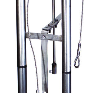 Goulds D4UGR84, 36" diameter, 84" deep Duplex, 1-1/4" discharge piping, Guide Rail System